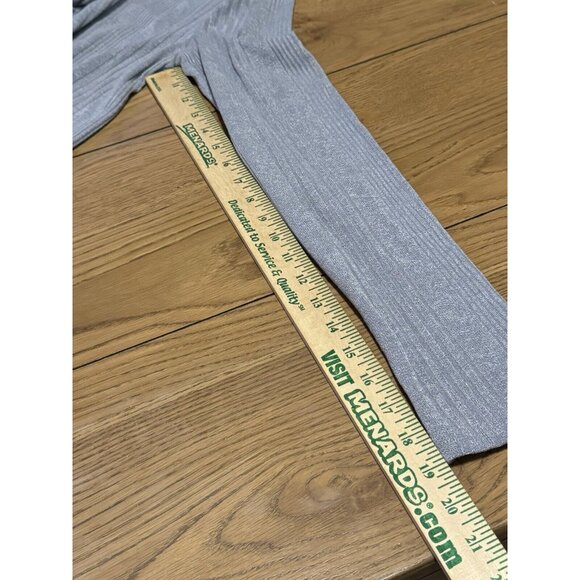 UMGEE Sweater Duster Side Slits Gray Color Ribbed Cardigan Boho Hippie Medium - Picture 12 of 13